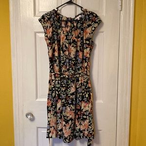 Lauren Conrad black and pastel flowers dress.